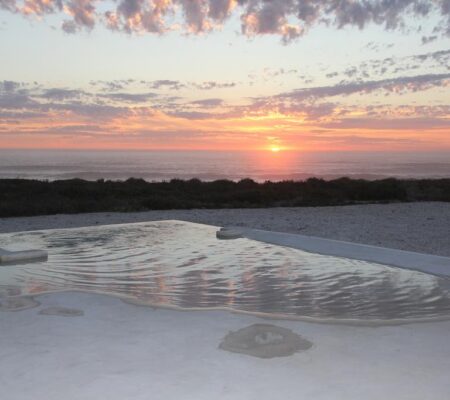 sunset at White Sands Beach Villa - Yzerfontein